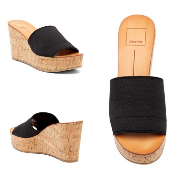 slip on cork wedges